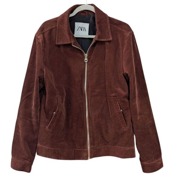 Zara Men's L Brown Corduroy Jacket